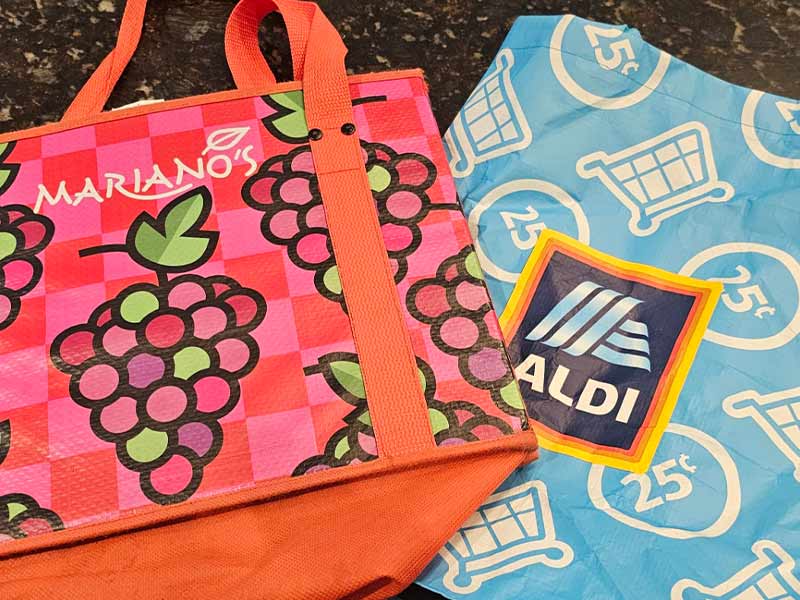 reuseable grocery shopping bags